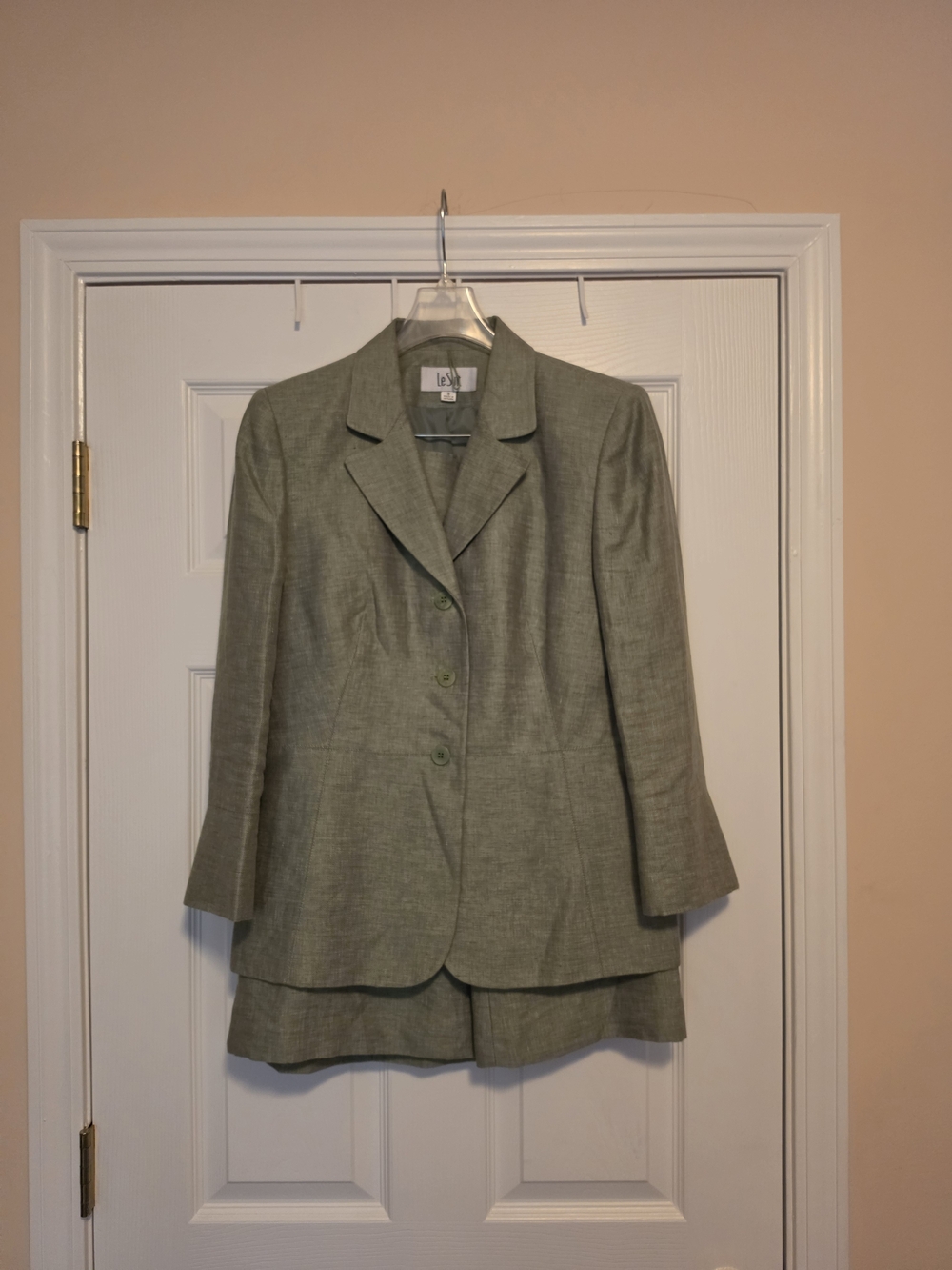 Le Suit Light Sage Green Tailored Blazer